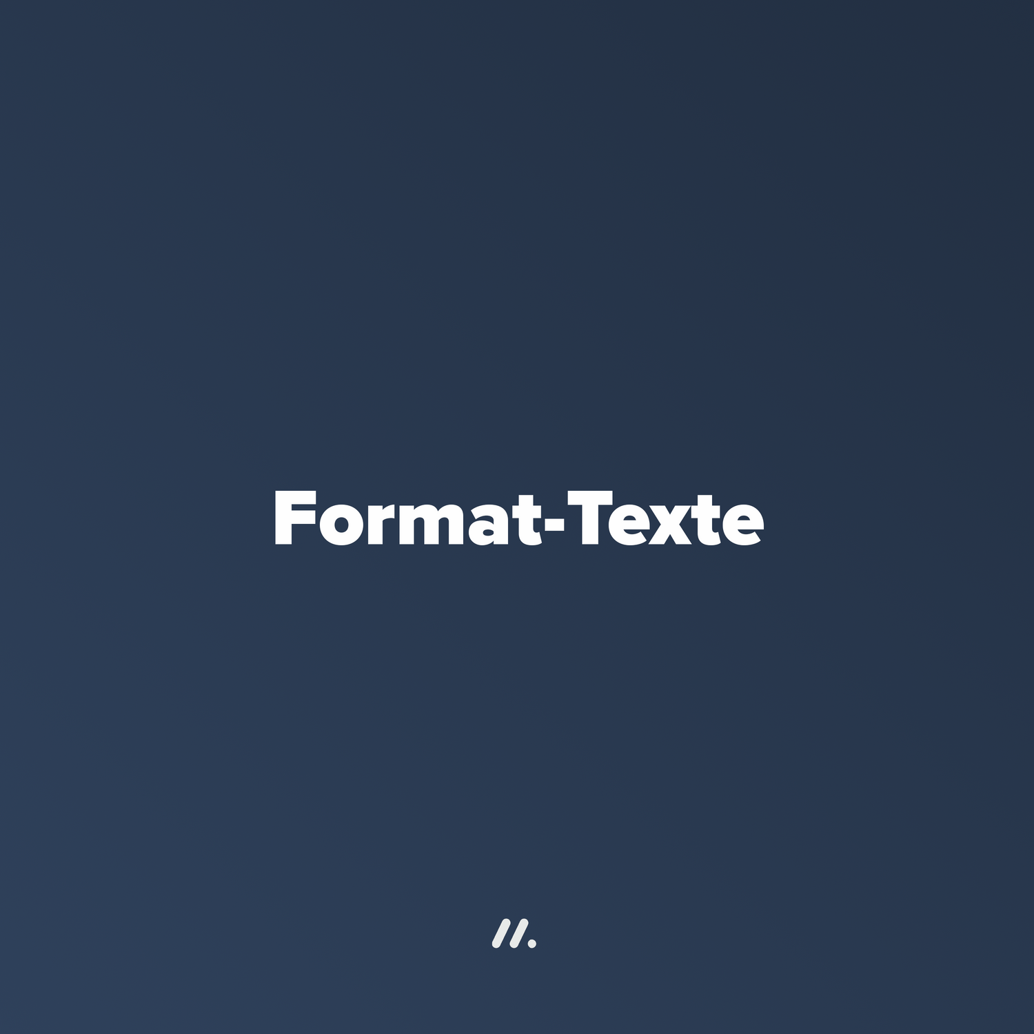 Format-Texte